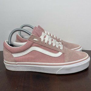 VANS Pink Low Top Canvas Suede Off The Wall Shoes Size 8 Women’s OR 6.5 Men’s
